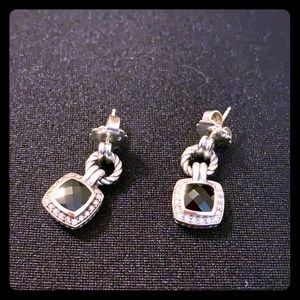 David Yurman Petite Albion Black Onyx Earrings